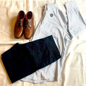 IZOD Men's Spring Long Sleeve Button Down Blue and Green Size 4XLT